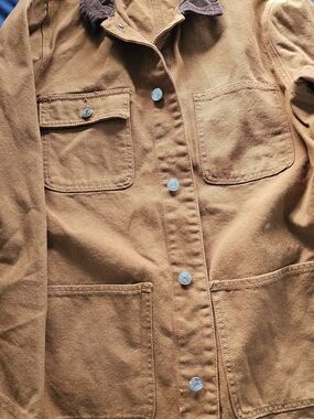 Men's Brown Canvas Work Jacket